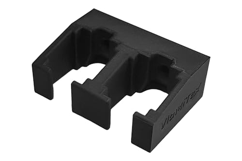 VlaMiTex H1 Pistola Rack Supporto Armi Portapistole e Riviste Portaoggetti Pistola Magnetico/con Viti (Porta 2 Pistole - P2)