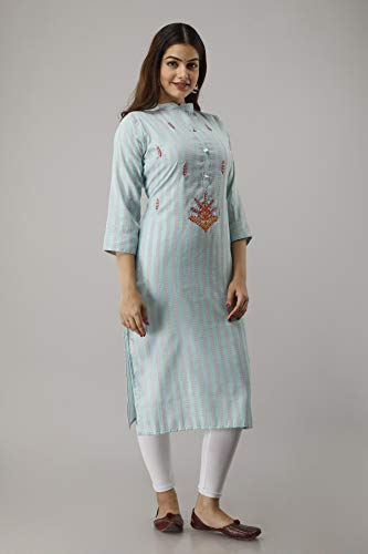 Image of Women's Cotton Embroidered Kurti