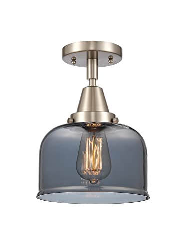 Innovations 447-1C-SN-G73 One Light Flush Mount from Franklin Restoration Collection