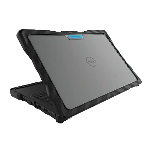 Gumdrop DropTech Custom Case Dell Latitude 3140 (Clamshell) - Drop Tested Protection, Rubberized Thread on Sides, Seamless Asset Tagging, Snap in Installation for School or Work - Black