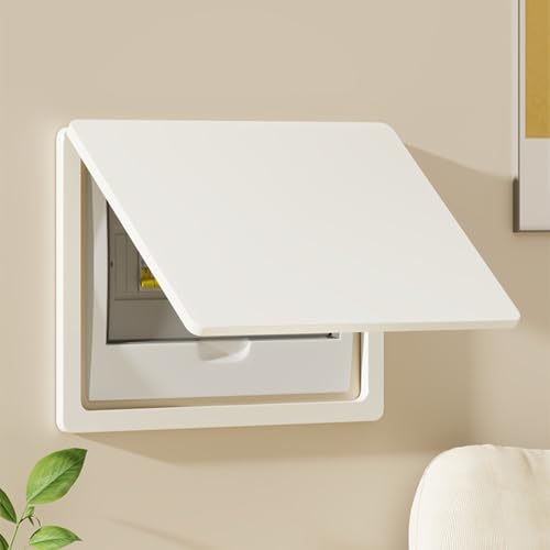 Tapa de cuadro eléctrico, tapa decorativa para cuadro eléctrico cubierta para contador de luz caja de distribución contador Flip Ocultar decoración del hogar, Panel Interruptores Fácil Abrir Cerrar