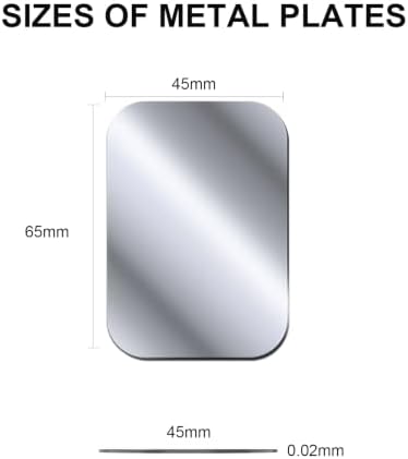 12 Pack Metal Plates for Magnetic Car Mount, Adhesive with Film — 사진 2