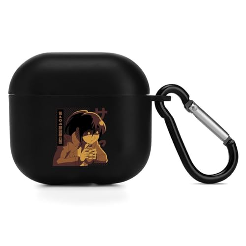 Airpods 4用ケース 進撃の巨人 ハンジ・ゾエ エアーポッズ 4 用カバー 第4世代 保護ケース おしゃれ かわいい ワイヤレス充電対応 カラビナ付き