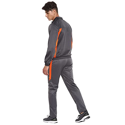 Image of Nivia Sp-05-Tracksuit /Sportswear Regular Fit Track Suits /Athletic Gym Running Jogging Suit Sets (Navy /Aqua, L)