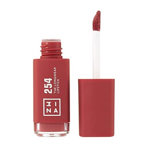 3INA Longwear Lipstick 254 - Hydrating Dark Pink Nude Cover
