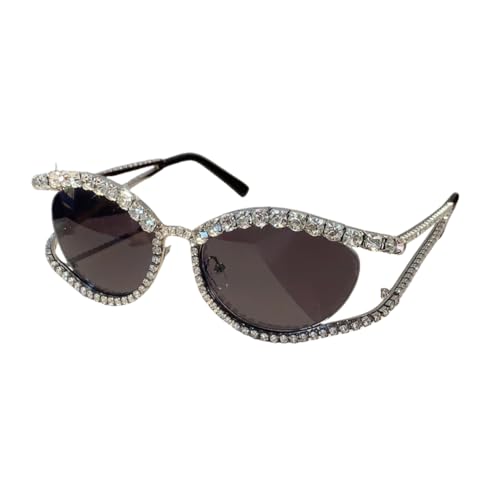 Lunettes de soleil œil de chat vintage et ovale style luxe pour femme