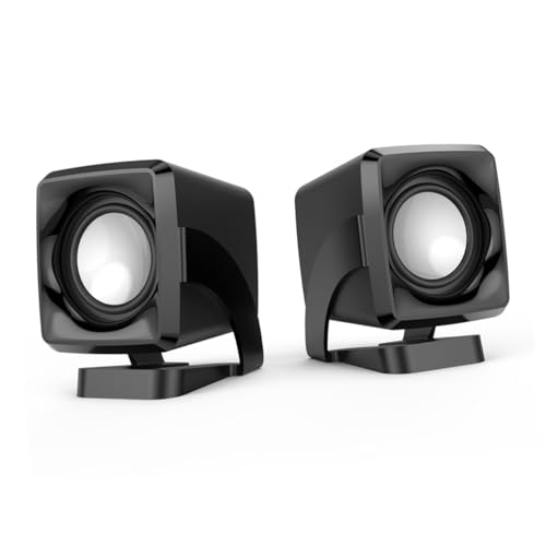DIYEAH 2pezzi Altoparlante USB Portatile per Computer Altoparlante Multimediale da Scrivania Compatto per Casa Ufficio e Viaggio
