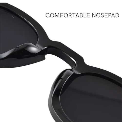Round Sunglasses Women Men Punk Shades Retro Trending Sun Glasses Clear Lens Frame UV400 Female4