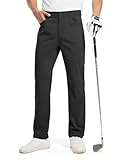 TBMPOY Men's Golf Pants Classic Fit Dress Work Pants Lightweight Comfortable Business Casual Pants with 5 Pockets Black 32