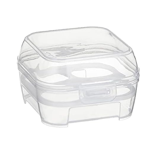 Unknows Genomskinlig 4 nät resa skönhet puder puff förvaringsbox smink ägg torkväska bärbar svamphållare behållare organiserare kalebass puff konsol