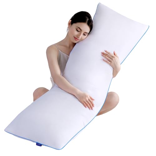 YZ HOME Memory Foam Body Pillow Insert - Full Body Pillow for Adults - Soft Large Long Bed Pillow for Side Sleeper