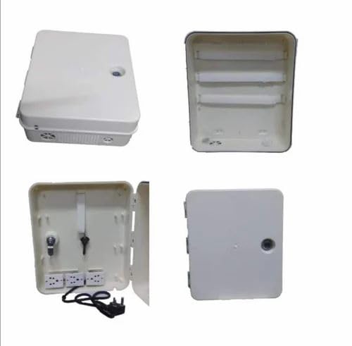 Poe Box with 3 Power Plug PVC Wall Mountable Enclosure for Outdoor and Indoor, Lockable Design, Spacious Interior, Easy Installation, Commercial Surveillance DVR/NVR/POE Box-image-31