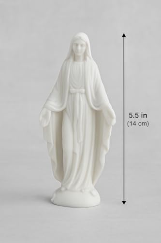Estatua Virgen María Znet3D 5.5 in Blanco PLA miniatura 5