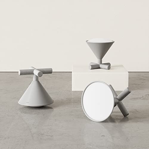 Umbra Matter Over Thread - Lampada cono, comodino, scrivania o palmare, RGB e bianchi, app e controllo vocale (grigio) - Illuminazione - Immagine 4