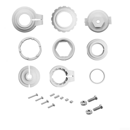 Rehoetom Adaptador de válvula TRV M30 x 1,5 para conector de válvula termostática de radiador, extensión de cabeza inteligente con compatibilidad de termostato WiFi, M28 x 1,5 a M30 x 1,5