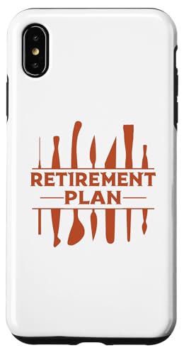 MY RETIREMENT PLAN 窯 スロー 陶器 鉢 陶芸 ミーム スマホケース iPhone XS Max 用