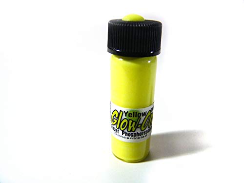 Glow-on Yellow Color, Phosphorescent Gun Night Sights Paint Medium 4.6 Ml Vial. Gold Standard of Glow Paints.Super Bright Long Lasting Glow.