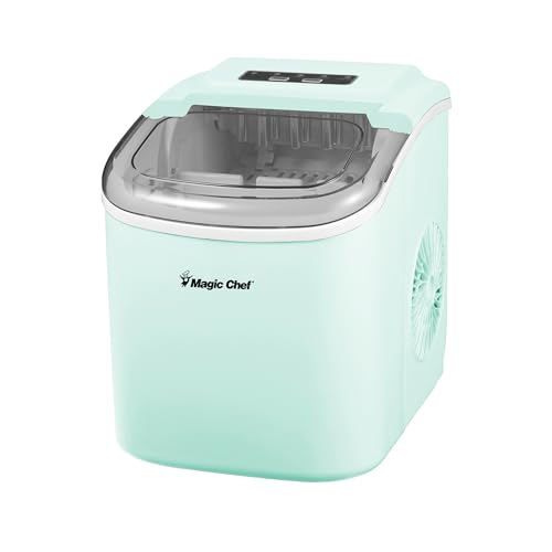 Fabricadora de hielo portátil Magic Chef 27 lb verde menta miniatura 2