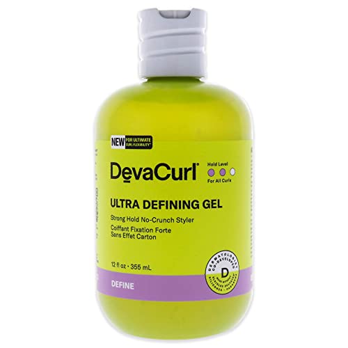 DevaCurl Ultra Defining Gel Strong Hold Non-Crunch Styler, Bright Breeze, 12 fl. oz