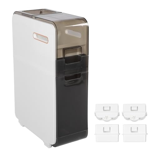 Rangement de salle de bain fin et porte-papier toilette étroit multifonctionnel