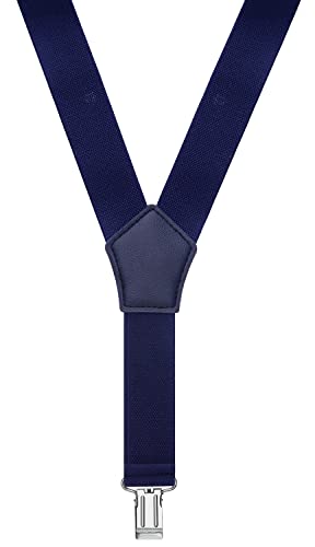 Image of Men's Boys' Bow Tie and Suspenders Set Y Shape Adjustable Elastic