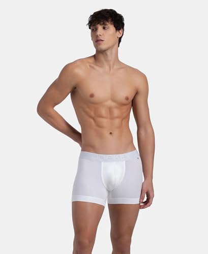 Image of Jockey US60 Men Super Combed Cotton Elastane Stretch Solid Trunk with Ultrasoft Waistband (Pack of 2)