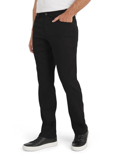 Weatherproof Vintage Casual Hiking Pants for Men - Lightweight Stretch Travel Mens Work Pants with Utility Cargo Pocket Black