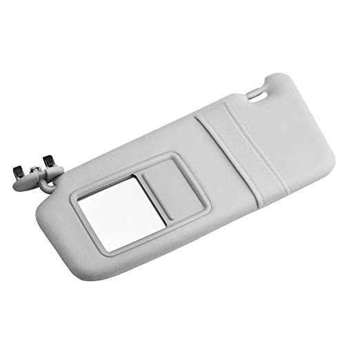 LESAUCE Left Driver Side Sun Visor for Toyota Camry 2007 2008 2009 2010 2011 Without Sunroof and Light (Left Size,Gray)