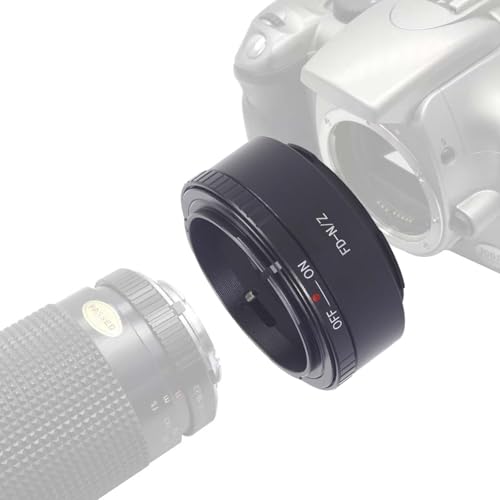 FD Niko Z Anillo adaptador de objetivo, para objetivo Canon FD/FL, compatible con Nikon Z 7 y para Nikon Z 6 sin espejo de formato completo, adaptador de lente FD a Niko Z