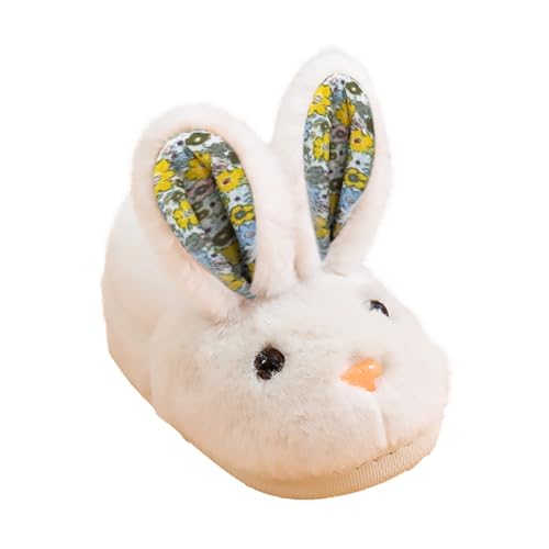 Toddler Kids Plush Bunny Bedroom Slippers Fall Winter Girls Boys Flat Bottom Soft Warm Comfortable House Slippers