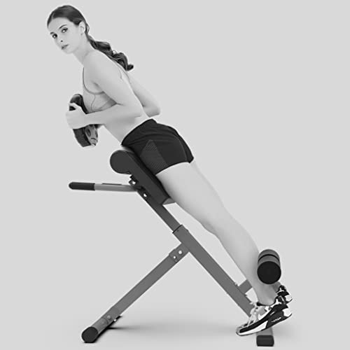 Romeinse Stoel Verstelbare Romeinse Ontlasting Opvouwbare Buikbeoefenaar Trainingsbanken For Thuisbeen Persmachine Sit-up Trainingbank (Color : White, S : 91 * 43 * 94.5cm) - Image 3