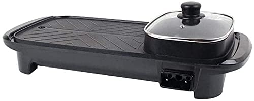 Electric Hot Pot Grilling All-in-one Pot Aluminum Alloy Plug-in Adjustable Temperature Rectangular Large-capacity Family