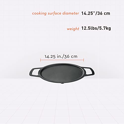 Solo Stove Ranger Cast Iron Griddle Top, Cookware for Ranger fire Pit, Fireplace Accessory, Cooking Surface: 36 cm, Weight: 5,7 kg
