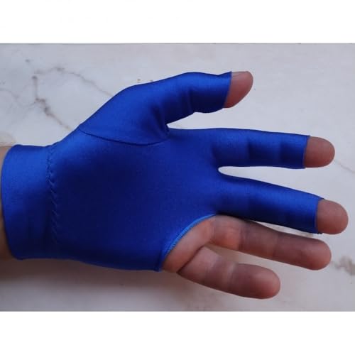 Image of LGB Partners Billiards Professional Snooker and Pool Glove, Two-Finger Design, Pack of 1 (Blue)