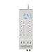 Panamax P360-8, 8-Outlet Floor Surge Protector/Charging Station