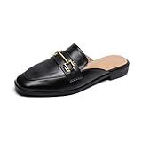 tacon color coral  Las Mujeres de Tacones Altos de Cabeza Cuadrada versátil francés Retro Baotou Sandalias Zapatillas de Viaje Casual cómodo Simple Temperamento Zapatos de Oficina Negro 39