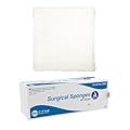 Dynarex Surgical Gauze Sponges- Absorbent Cotton Fabric with Folded Edges - Soft, Durable, Non-Sterile Dressing - 2x2, 8-Ply - Sleeve of 200 Sponges