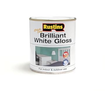 RUSTINS Brilliant White Gloss Paint 500ml