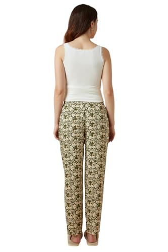 Image of Van Heusen Women's Printed Lounge Pants | Drawstrings & Side Pockets | Ultra Soft Fabric | Relaxed Fit | At home pyjamas | Everyday Comfort | Printed | Style 55306 | Available in Pack of 1 & 2