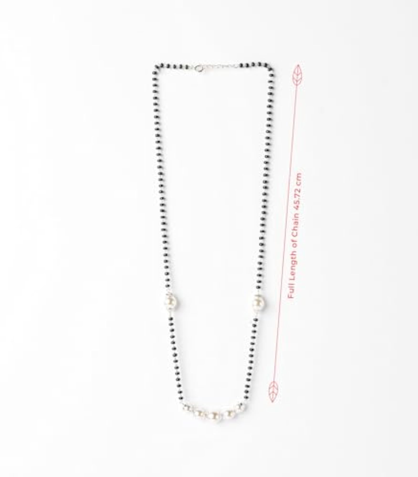 Women's 925 Sterling Silver Five-Pearl Mangalsutra