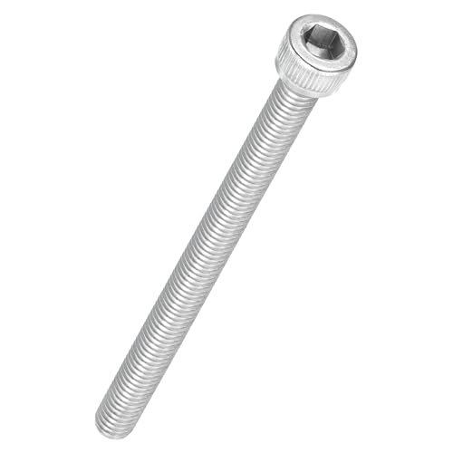 Kozelo 5 Stück Zylinderschrauben mit Innensechskant - [M6-1 x 80mm] 304 Edelstahl Vollgewinde Innensechskantschraube Antrieb für Elektromotor 3D-Druck Lüfter Motorenaustausch, Silber