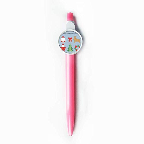 Stylo à bille rétractable rouge anti bavure à motif origami pour corriger et annoter