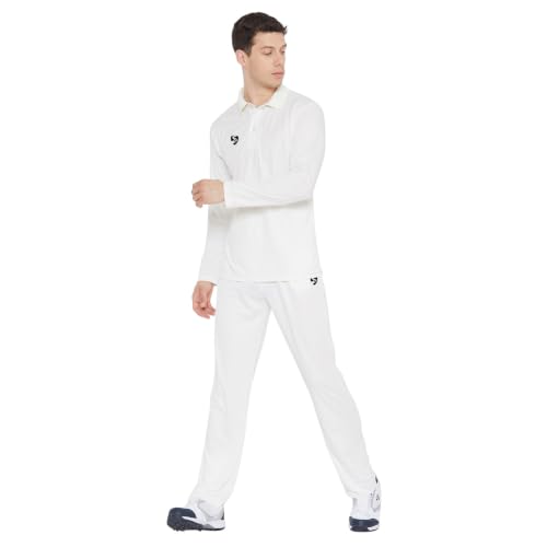 Image of SG CLUB Full sleeves Cricket whites Combo (Pant+Shirt)