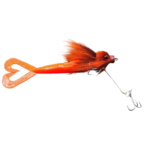 Señuelos de Swimbait - Señuelo Nadador Articulado De 8.7 Pulgadas con Forma De Trucha - Aparejos con Ojos 3D Y Diseño De Pelo para Lucio Muskía Salmón Trucha Siluro Perca En Río Lago Agua