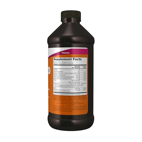  NOW Foods Ultra B-12 Supplement for Energy Boost and Folic Acid Support
| NOW Foods Ultra B-12 Liquid with 800 mcg Foli