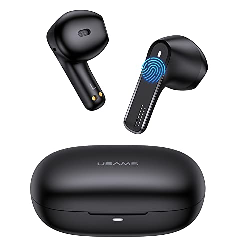 Wireless Earbuds Bluetooth Earbuds Hi-Fi Stereo Noise Cancelling Earphones, 24H Playtime Bluetooth 5.0 Headphones, Touch Control Waterproof, with Charging Case, Hands-Free Headset with Mic