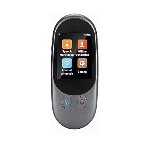 UOOD Smart Language Translator Device med röst 2,4 tums pekskärm Flera språk Pocket Elektroniska översättare for att lära sig resande shopping