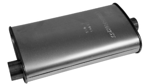 Image of Walker Quiet-Flow SS 21405 Direct Fit Exhaust Muffler 2.5 inch Inlet (ID) 2.25 inch Outlet (ID) for Ford F-250 Super Duty