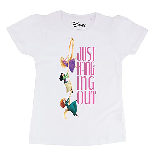 Image of Disney Princess Girl's Character Print Regular Fit Tshirt