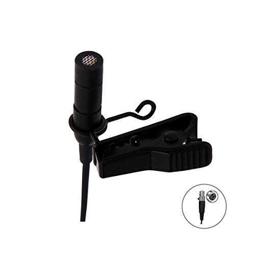 Pro Lavalier Lapel Microphone JK MIC-J 012 Omnidirectional Condenser Microphone Compatible with Shure